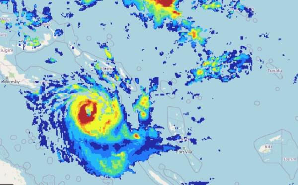 热带气旋贾斯帕的降雨监测