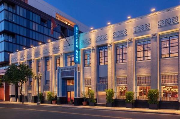 The former headquarters for Hollywood Citizen-News is now a multi-use restaurant and event space. 